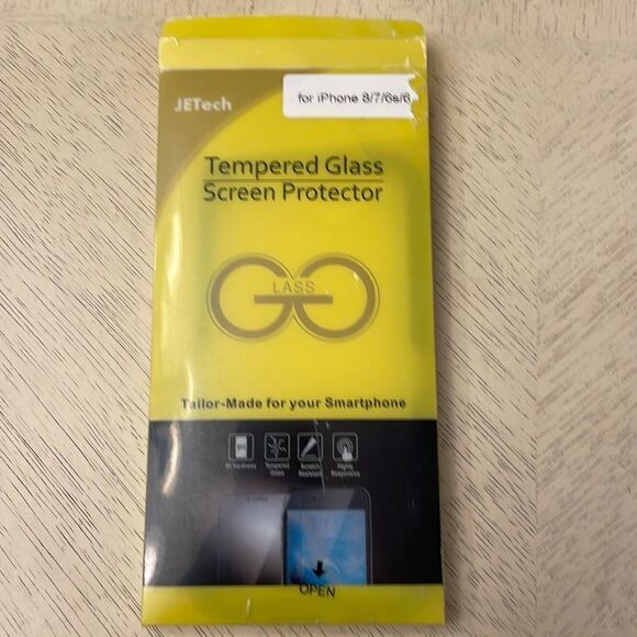 JETech Tempered Glass Screen Protector for iPhone 6, 6S, 7, 8 - Picture 1 of 4